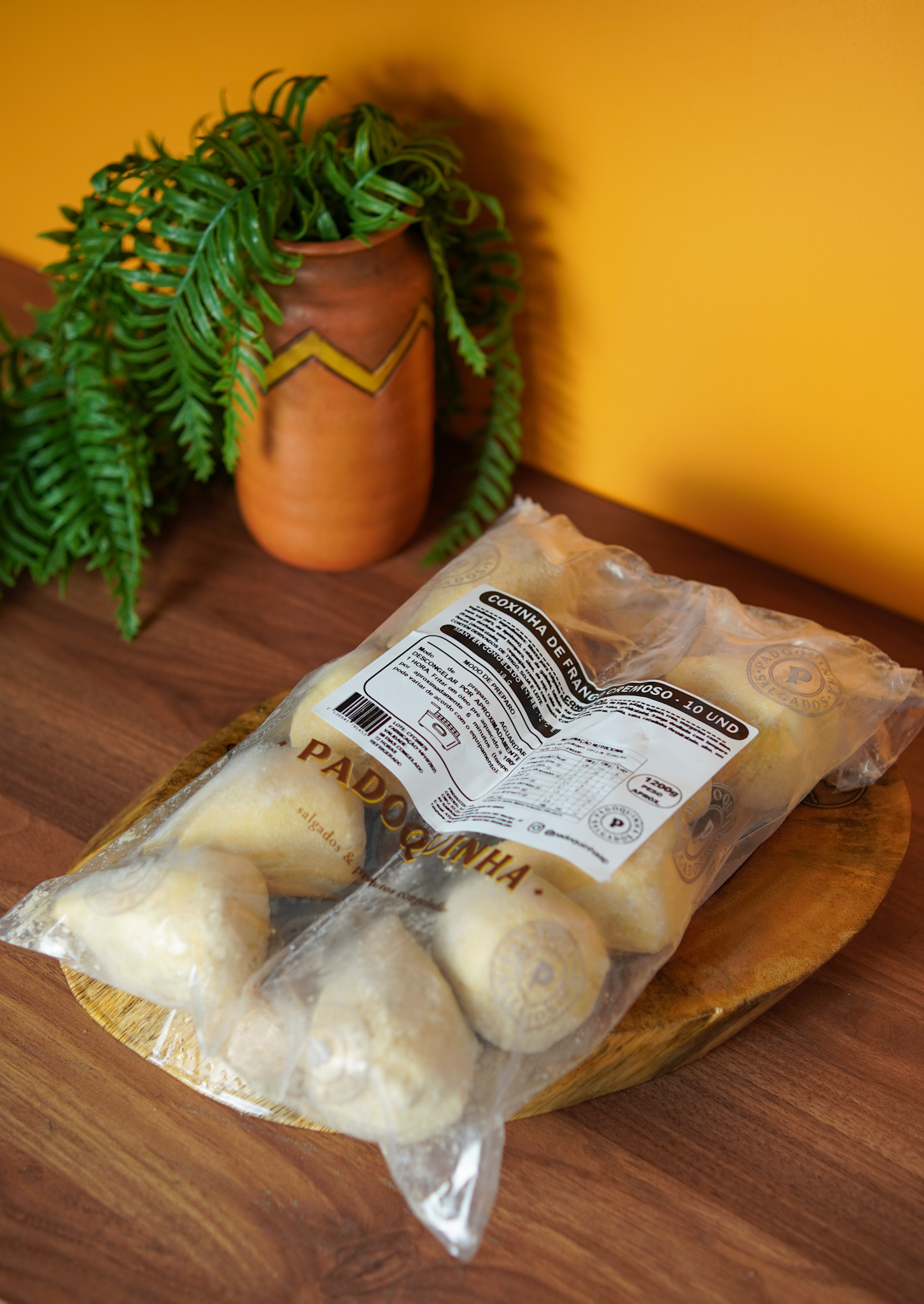 Coxinha de frango cremoso